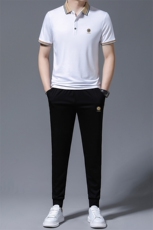 HP579夏季新款男士休闲套装刺绣男装百搭二件套，男装休闲套装，电商B360