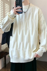 84622-特P52秋冬新款休闲毛衣男长袖针织衫港风宽松打底衫，男装针织衫/毛衣，电商D310B