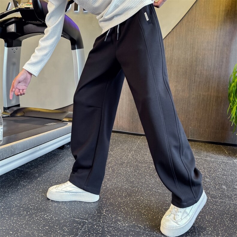 B340K231P5888店主风小伙风痞帅潮牌设计感弯刀裤，男装休闲裤，电商B340