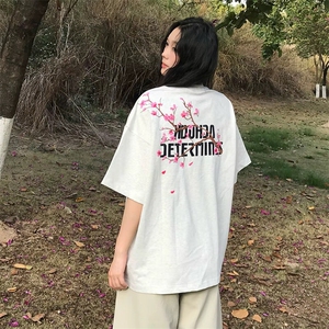 万针全刺绣工艺抖音得物高品质260克重磅纯棉双纱美式高街短袖T恤图片