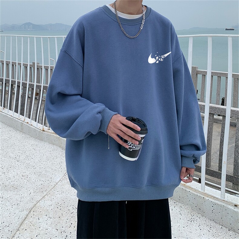 ！22秋季新款宽松大码港风破碎小钩卫衣WY1903-P28控48,男装卫衣,星座508（原C305）