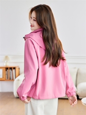 现货！2026年春季外套女短款休闲设计感上衣，女装短外套，沐七七