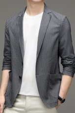 D219922男式2021初秋薄款西装男西服外套修身商务休闲男P205，男装西服，电商B360