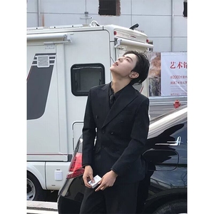 【有货】DWX09-P65双排扣西装正装男高级感痞帅男士时尚西服外套图片
