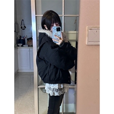 原版帆布面料不掉毛座山雕毛领棉服男外套网络图MY1027-P90，男装棉衣，星座301C-5