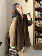 【现货】条纹羊毛西装外套P180-K268，女装西装，浙宝128A