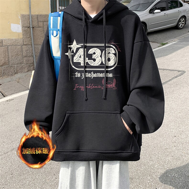 抖音供货、复合重磅加绒现货连帽卫衣宽松D223A-JR-WY2385-特P40,男装卫衣,电商019-1