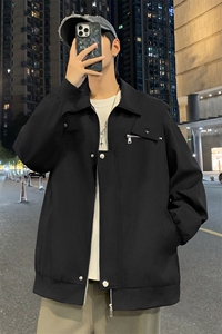 秋季男士立领美式休闲大码夹克外套J05-P55 控108图片