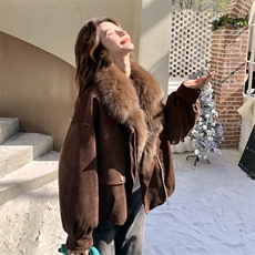 现货新款2B162-2159-P485-K669新G标90白鸭绒派克服，女装派克服，韩然一族