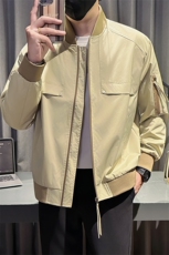 新款社会小伙秋装男时尚工装夹克男店主外套JK801-P78控128卡其，男装夹克，星座301B-1