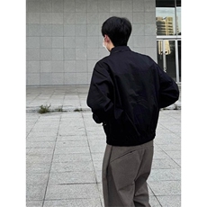 美式复古双面穿千鸟格外套男春秋痞帅翻领飞行员夹克LJK9555-P72，男装夹克，星座1008