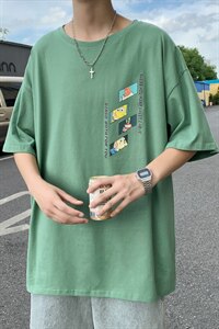 ！8%转化！！2023夏新款纯棉宽松男士短袖T恤半袖体恤T702P25图片