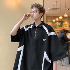 抖音品质！重磅夏季美式冰丝POLO衫男潮流宽松短袖XP2405-P45控68，男装Polo衫，电商B370