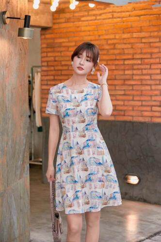 夏装连衣裙，女装连衣裙，茜茜靓点