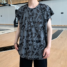 8XL-M重磅！特大码短袖T恤背心男宽松休闲百搭篮球服DX318P28，男装T恤，电商D206-1