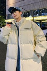 新款立领pu皮印花棉衣男秋冬季加厚面包服外套保暖棉服MY609-P85，男装棉衣，星座505-3