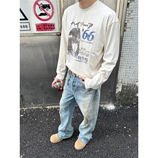 涩谷女孩手绘漫画长袖T恤男女春秋2025新款潮牌高街休闲上衣，男装T恤，星座516A