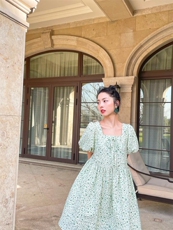 【现货】满金泡泡连衣裙，女装连衣裙，欧尼蒂