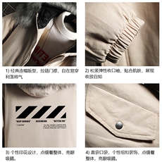 MM48128-P130冬季大毛领衣男士大码加厚袄男服网格，男装棉衣，电商A040A