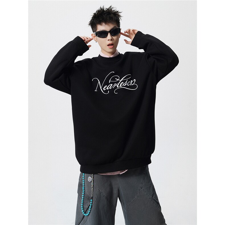 HW2529-特P45控78面布54.2棉45.8聚酯圆领领情侣卫衣宽松外套男,女装短外套,电商B370