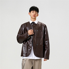 可二开无影墙绿宝石扣大码M-5XL鳄鱼皮蛇纹夹克男JK78066P85控138，男装夹克，星座227-7