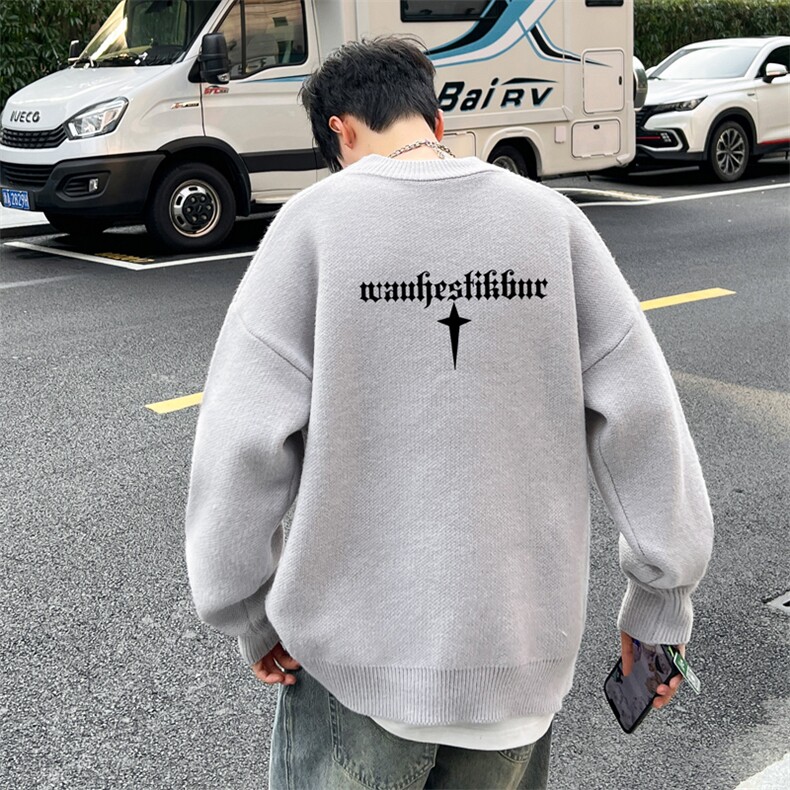 高质量！秋冬季半高领毛衣男士加绒加厚线衣男针织衫男MY161-P45图片