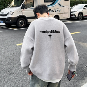 高质量！秋冬季半高领毛衣男士加绒加厚线衣男针织衫男MY161-P45图片