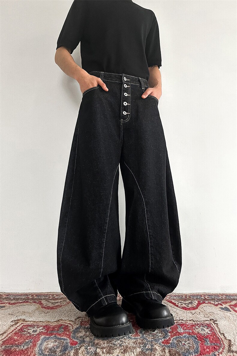 903-AK046-特P55【S-3XL】原牛弯刀牛仔裤3,男装牛仔裤,星座903