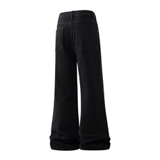 得物高品质！高街弹力微喇牛仔裤男A080-7608-P55控78，男装牛仔裤，电商A080