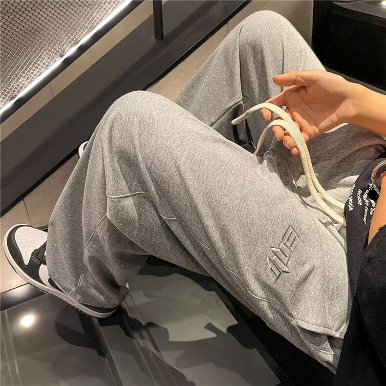 春夏时尚潮牌男潮流长裤宽松型原宿慵懒时尚纯色休闲裤KK074-30,男装休闲裤,星座911-3