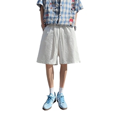 夏季泡泡纱新款男女同款短裤XZ102B-1-DK2505特P15，男装牛仔裤，星座102B-1