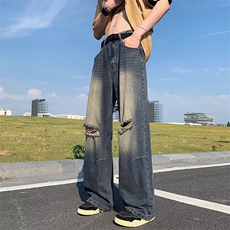 青春流行ins男直筒水洗牛仔裤N633P40，男装牛仔裤，星座1116-2