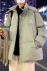 冬季港风韩版宽松加棉加厚连帽冲锋衣棉衣棉服MY6210P115控158，男装夹克，电商A268A