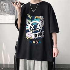 纯棉短袖t恤男大码半袖打底衫宽松体恤衫DX17275-P20大皂风，男装T恤，电商A040