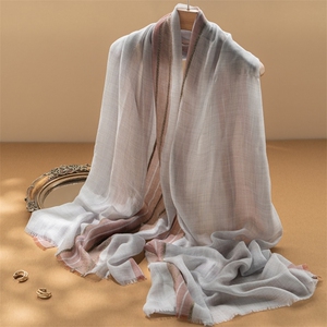 秋冬羊绒围巾柔软舒适羊绒彩条披肩，披肩，江帆羊绒