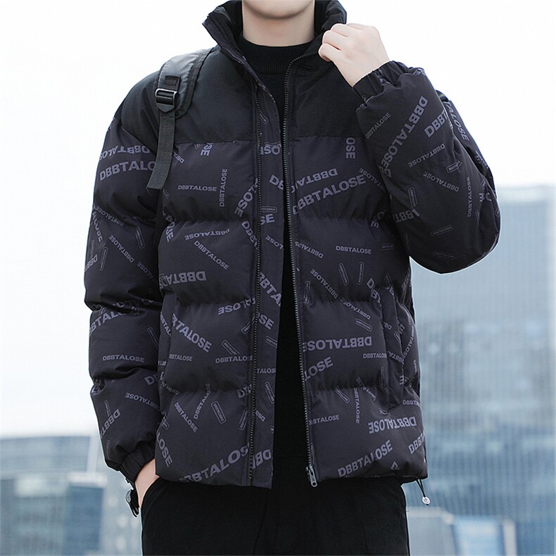 20223棉衣男潮牌棉服羽绒棉衣学生拼接棉衣加大码棉衣棉服男P50图片