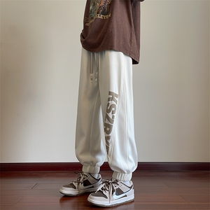高品质秋季休闲裤男织带复合宽松长裤 227-2*K026*P35控58图片