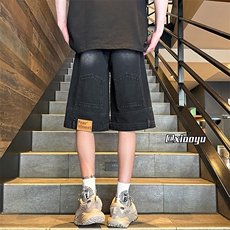 XZ616夏季半松紧腰裤子穿反了设计款牛仔短裤TY2454特P40，男装牛仔裤，星座512A（原616）