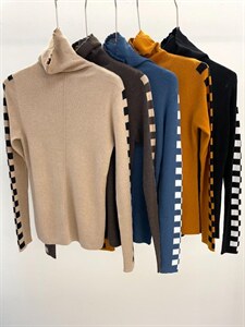 【现货】超火棋盘格 绵羊毛打底衫,其它,译写