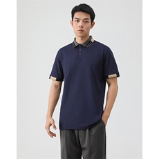 P003短袖男夏新撞色领潮流半袖休闲透气高级翻领polo衫T恤衫大码，男装T恤，星座115A(原星座507）