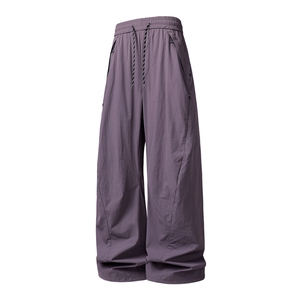 春季新款男女同款直筒弯刀休闲裤DSA157B-K2605-TP50图片