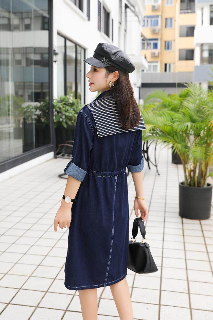 牛仔连衣裙加小外搭，女装连衣裙，菲雪妮