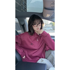 秋冬男士美式半拉链立领运动卫衣男女潮牌秋季情侣外套Polo衫p55，男装Polo衫，电商B319