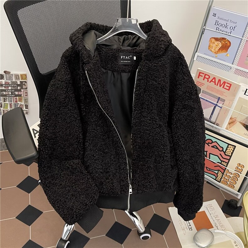 加厚保暖毛领棉服夹克潮流简约棉衣7821P95,男装夹克,星座410-2