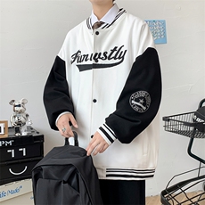 秋季新款重磅棒球服男士2023lns夹克宽松刺绣男装潮流外套P70，男装夹克，电商A086