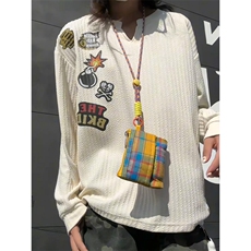 XZ809A/SYR30/特P19/控38肌理感V领长袖T恤卫衣，男装T恤，星座809A(原222-1)