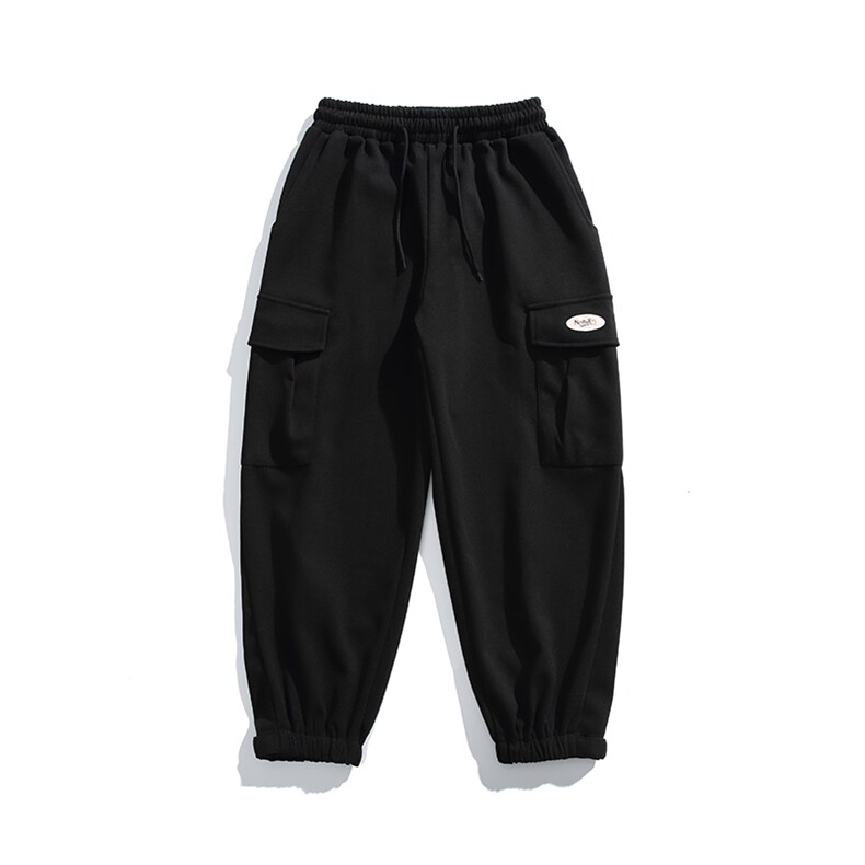 2025冬季新款男装日系宽松加绒加厚运动休闲棉裤束脚卫裤P956-F85,男装休闲裤,电商A101（原外27）