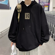卫衣男ins潮春秋复古宽松慵懒风外套春oversize连帽上衣Y1323-P35，男装卫衣，星座1008