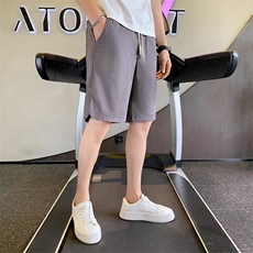 2024夏季新款薄款休闲纯色松紧腰修身短裤五分裤男青年10093，男装牛仔裤，星座1116A-2（原606A-1）