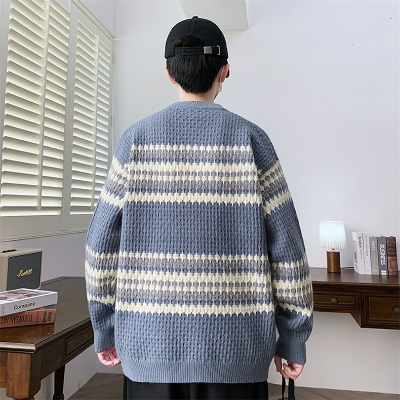 【新品】2025秋冬男士时尚休闲百搭针织毛衣潮流-M018-P45,男装针织衫/毛衣,星座1105-1